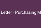 نموذج Cover Letter – Purchasing Manager