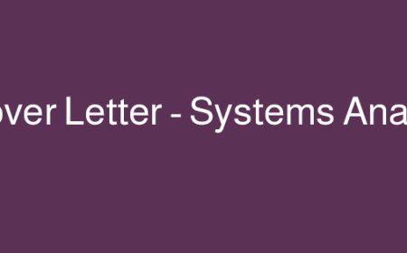 نموذج Cover Letter – Systems Analyst