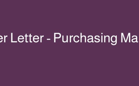 نموذج Cover Letter – Purchasing Manager