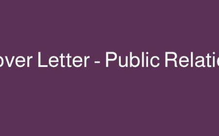 نموذج Cover Letter – Public Relations