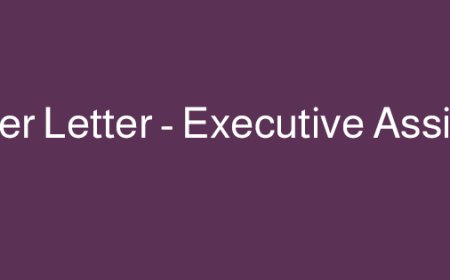 نموذج Cover Letter – Executive Assistant