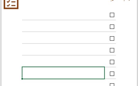 نموذج قائمة المهام (To-Do List) اكسيل