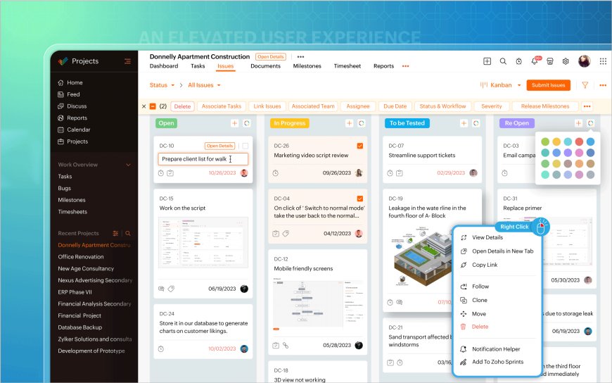 Zoho Projects: حل متكامل للشركات الصغيرة والمتوسطة