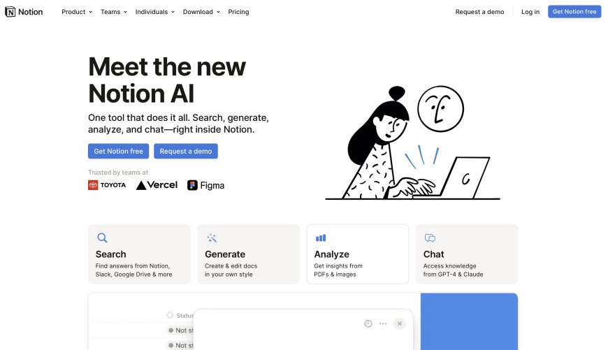وظائف Notion AI الرئيسية