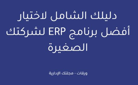 دليلك الشامل لاختيار أفضل برنامج ERP لشركتك الصغيرة